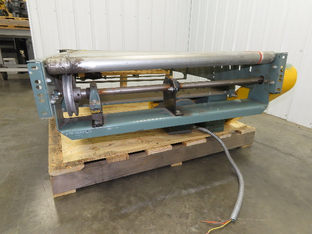Hytrol 36" Accumulation Roller Conveyor 30° RH Curve V-Belt Drive 1Hp 460V 3PH