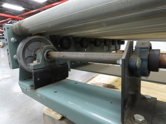 Hytrol 36" Accumulation Roller Conveyor 30° RH Curve V-Belt Drive 1Hp 460V 3PH