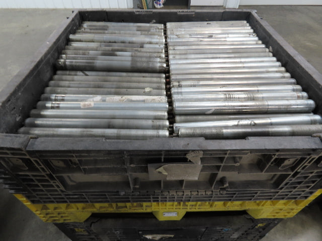 Hytrol 24" Conveyor Roller 1.9" x 21"BF Galvanized Steel 7/16" Hex Lot of 10