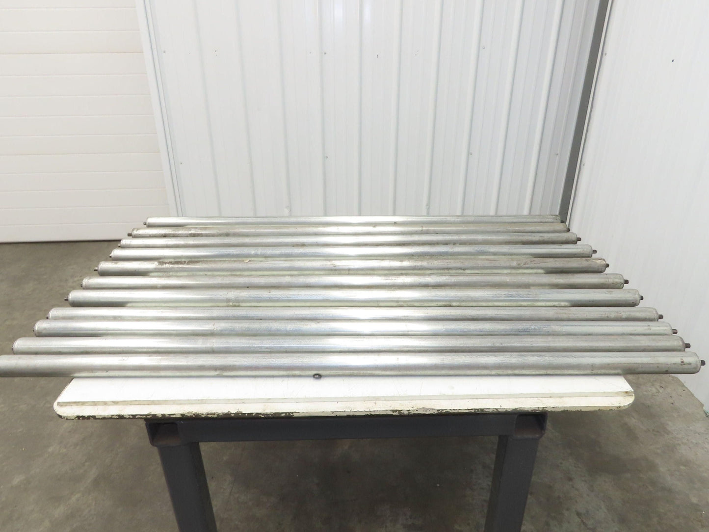 Conveyor Roller 1.9" x 60"BF Galvanized Steel 7/16" Hex Axle Lot of 11