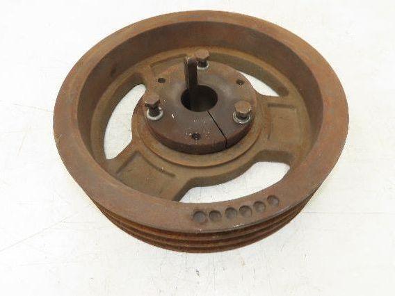3-Groove C 0.88" V-Belt Pulley Sheave R1 Taper Bushed 14.5" OD 1-15/16" Bore
