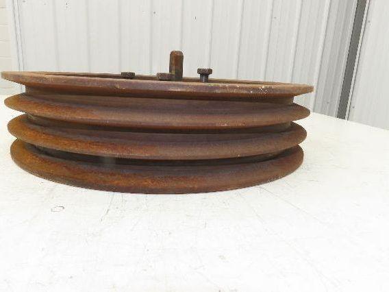 3-Groove C 0.88" V-Belt Pulley Sheave R1 Taper Bushed 14.5" OD 1-15/16" Bore
