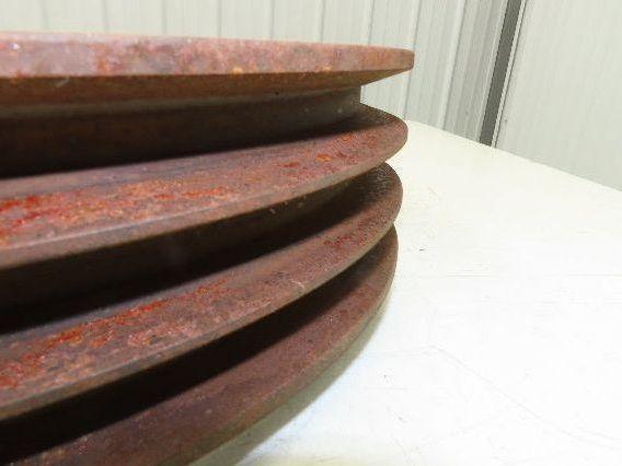 3-Groove C 0.88" V-Belt Pulley Sheave R1 Taper Bushed 14.5" OD 1-15/16" Bore