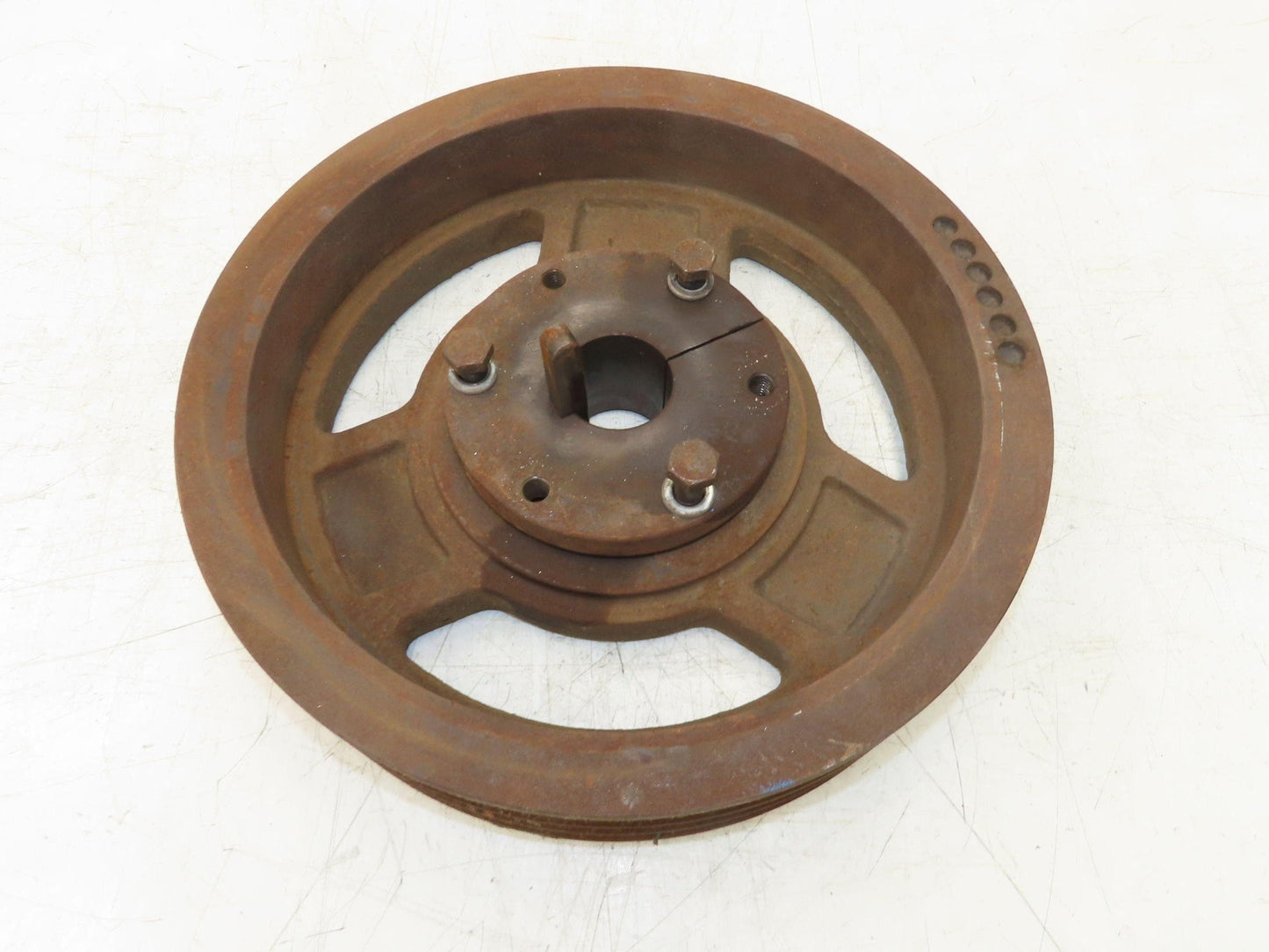 3-Groove C 0.88" V-Belt Pulley Sheave R1 Taper Bushed 14.5" OD 1-15/16" Bore