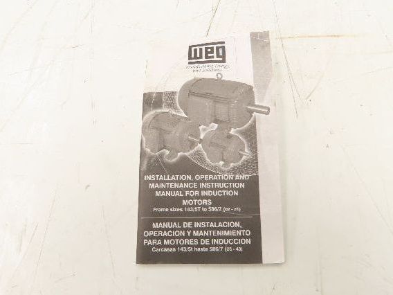 WEG W21 AC Motor 1Hp 1155 RPM 230/460V 3PH 145T Explosion Proof 00112XP3E145T