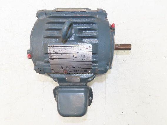 US Motors E056B AC Motor 1Hp 1765rpm 460v 182 Frame 7/8" Dia Shaft TE 1.5A