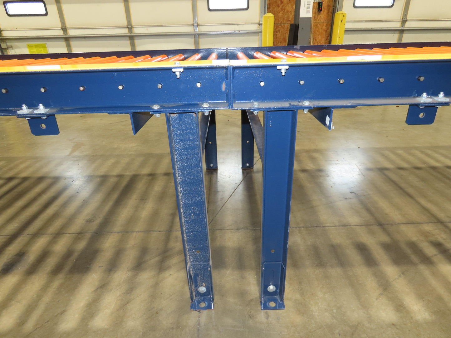 55"x 48' 4" Chain Drive Live Roller Conveyor 48"BF 1.9" Urethane Roller 460V 3PH