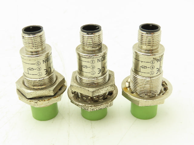 Autonics PRCM18-8DN Sensor 8mm Sensing Distance M18 12/24vDC Lot of 3