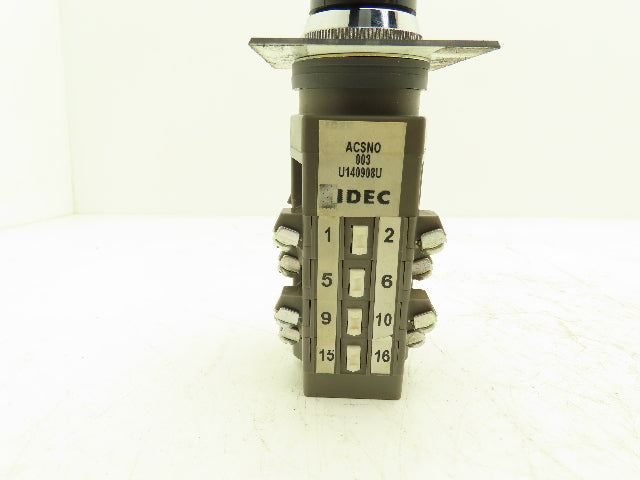 IDEC ACSNO Selector Switch 4 Pole 10 Position Cam Operated
