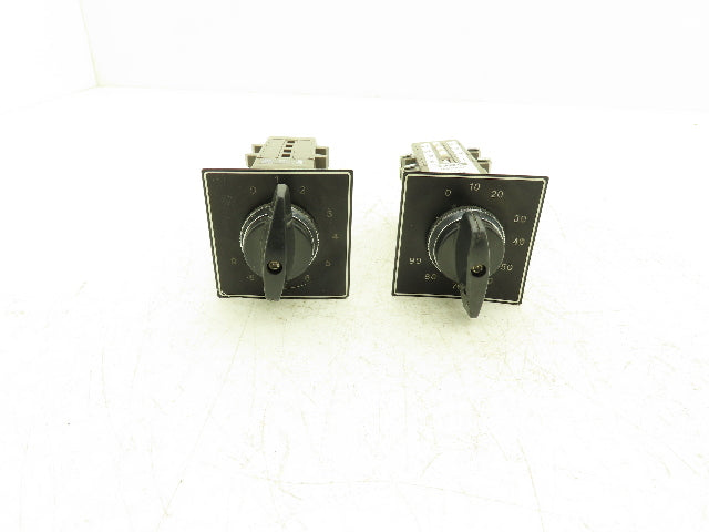 IDEC ACSNO Selector Switch 4 Pole 10 Position Cam Operated