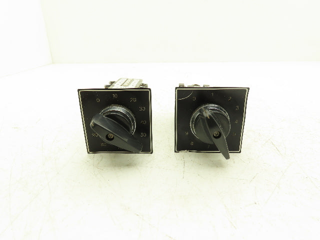 IDEC ACSNO Selector Switch 4 Pole 10 Position Cam Operated