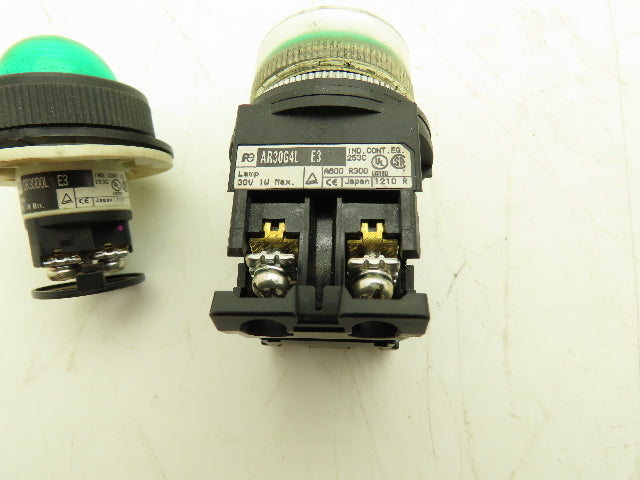 Fuji Electric AR30G4L DR30D0L Pushbutton Pilot light Mixed Lot of 10