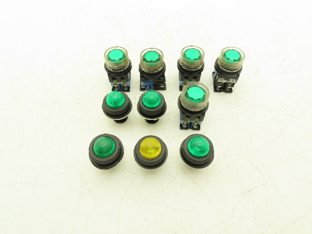 Fuji Electric AR30G4L DR30D0L Pushbutton Pilot light Mixed Lot of 10