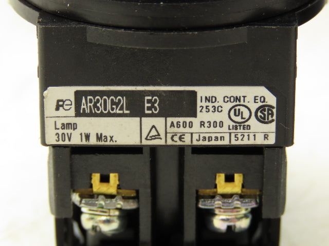 Fuji Electric Pushbutton Green Illuminated Momentary 1 Normally Open Lot of 8