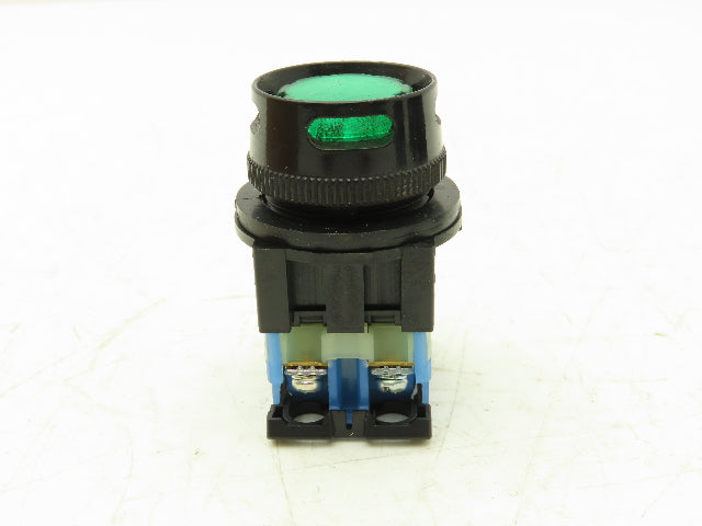 Fuji Electric Pushbutton Green Illuminated Momentary 1 Normally Open Lot of 8