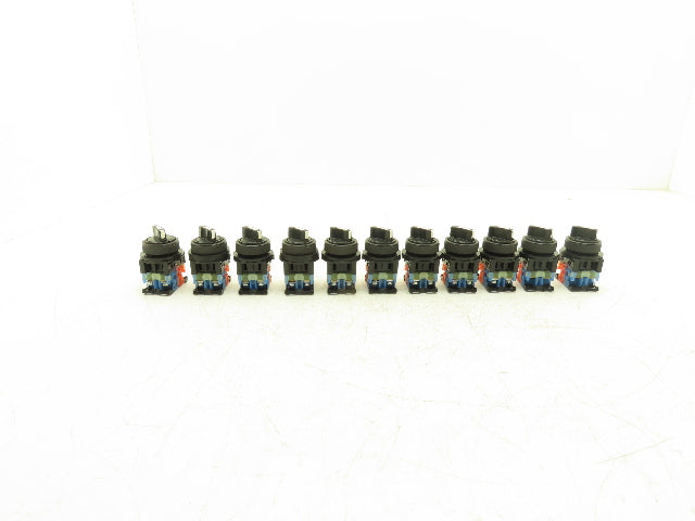 Fuji Electric 2 Position Maintained Selector Switch 1NO 1NC Lot of 11