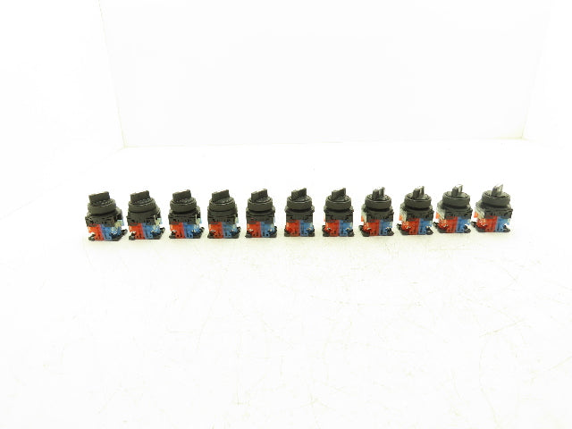 Fuji Electric 2 Position Maintained Selector Switch 1NO 1NC Lot of 11