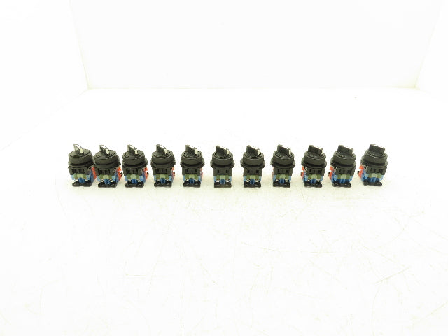 Fuji Electric 2 Position Maintained Selector Switch 1NO 1NC Lot of 11