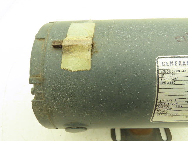 General Electric 5K39RN34A AC Electric Motor 1.5Hp 3450rpm 230/460v 3Ph 56 Fr