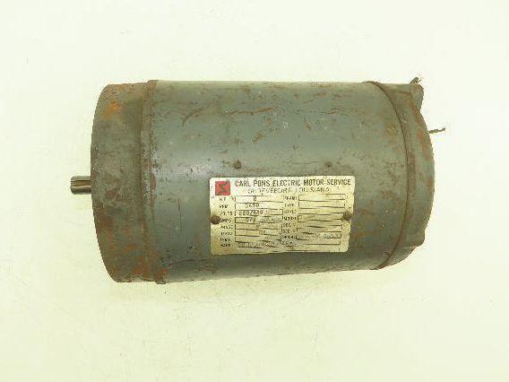 Carl Pons Electric Motor Service AC Electric Motor 2Hp 3450rpm 220/440v 3Ph 56C