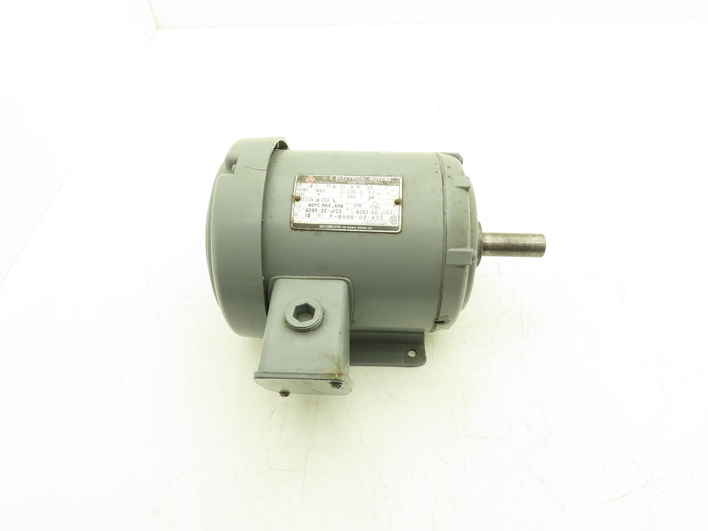 US Motors AC Electric Motor 2Hp 1740rpm 230/460v 3Ph 145T