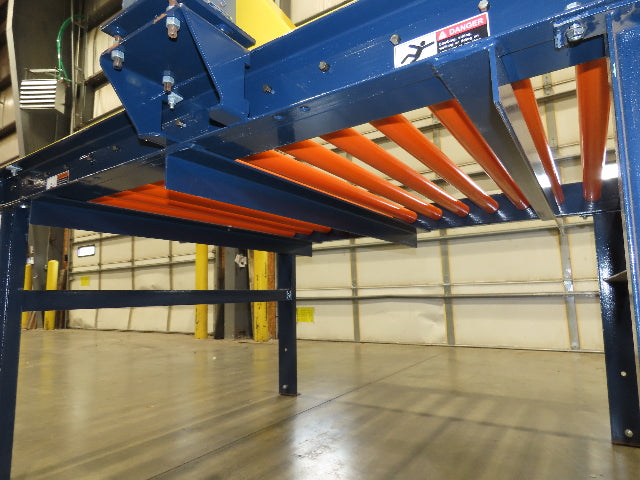 55"x 6' Chain Drive Live Roller Conveyor 48"BF 1.9" Urethane Roller *No Motor*