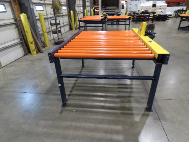 55"x 6' Chain Drive Live Roller Conveyor 48"BF 1.9" Urethane Roller *No Motor*
