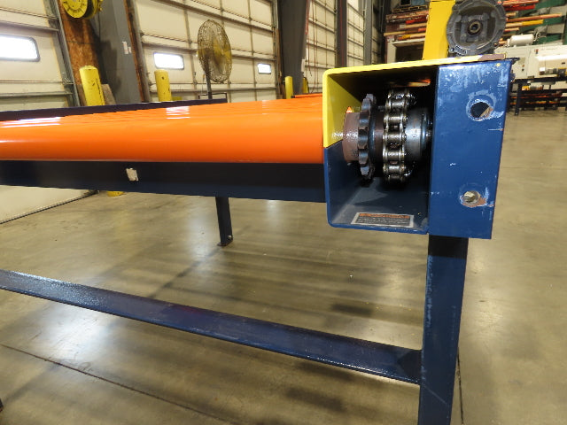 55"x 6' Chain Drive Live Roller Conveyor 48"BF 1.9" Urethane Roller *No Motor*