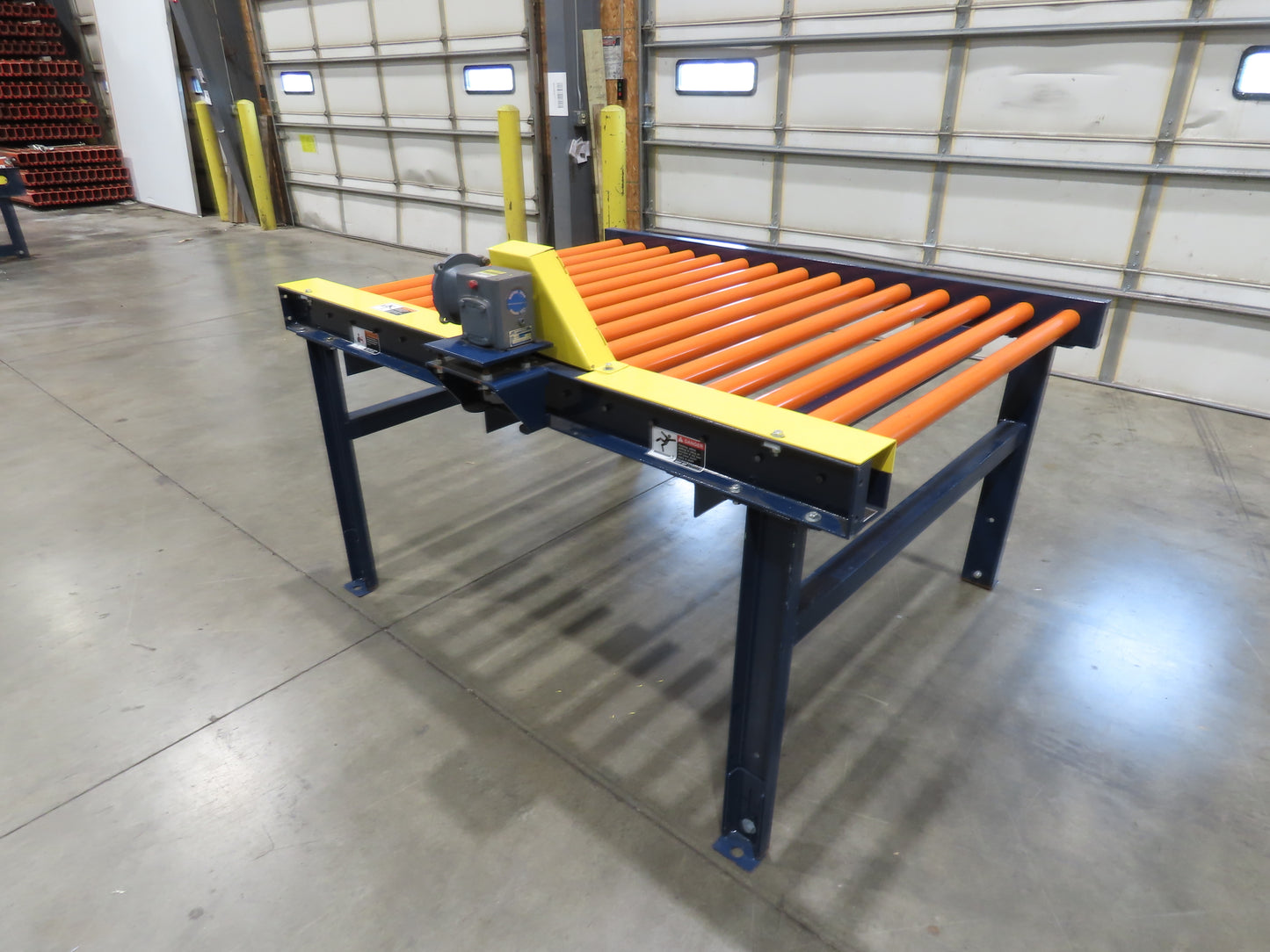 55"x 6' Chain Drive Live Roller Conveyor 48"BF 1.9" Urethane Roller *No Motor*