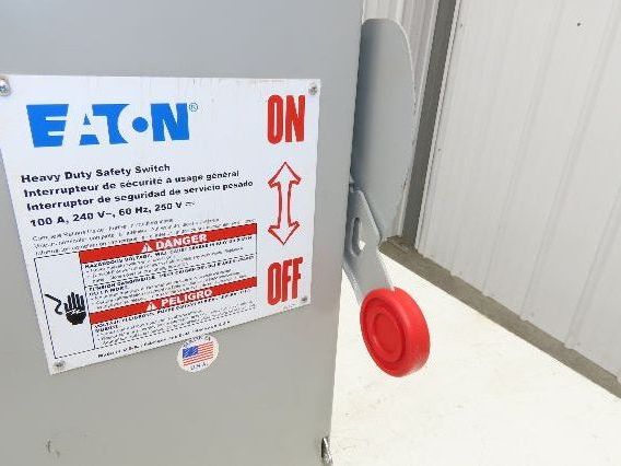 Eaton DH323FGK 100A Fusible Safety Switch 3-Pole 240V Nema 1