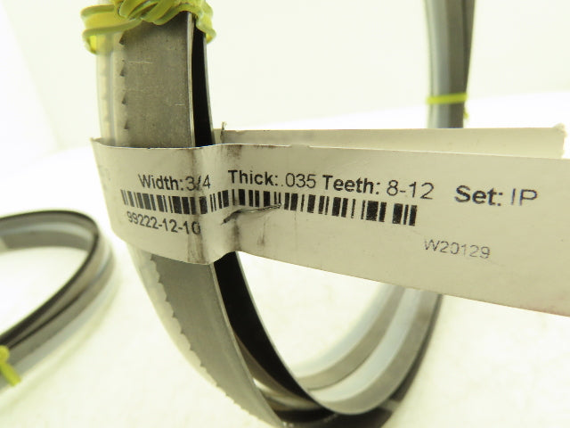 Starrett 99222-12-10 Band Saw Blade Versatix 12'10"x3/4"x.035 TPI: 8-12 Lot of 2