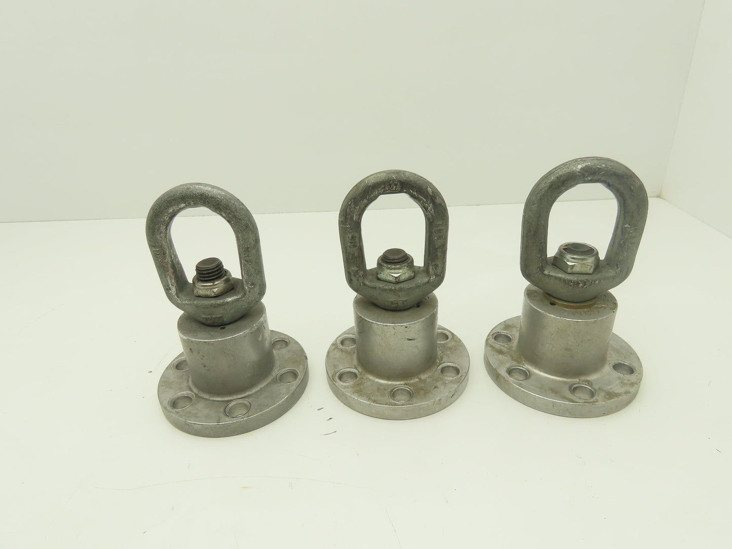 Crosby 5CJ 6-Lug Hoist Hook Adapter Log Roller Fixed Non Swiveling Lot of 3