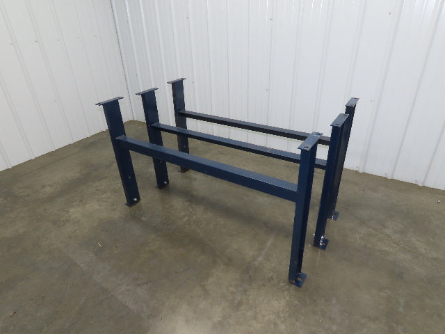 55"W Conveyor Leg Floor Support Heavy Duty Blue 32.75"-36.75"H Lot of 3
