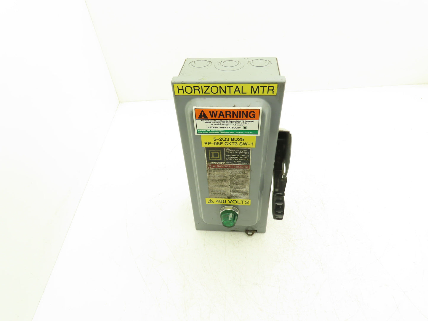 Square D HU361EI Safety Disconnect Snap Switch 30A 600V 3-Pole