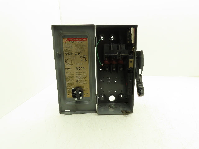 Square D HU361EI Safety Disconnect Snap Switch 30A 600V 3-Pole