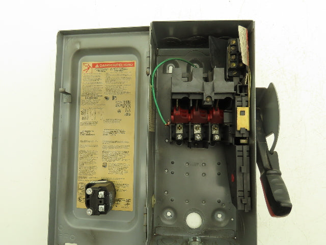 Square D HU361EI Safety Disconnect Snap Switch 30A 600V 3-Pole