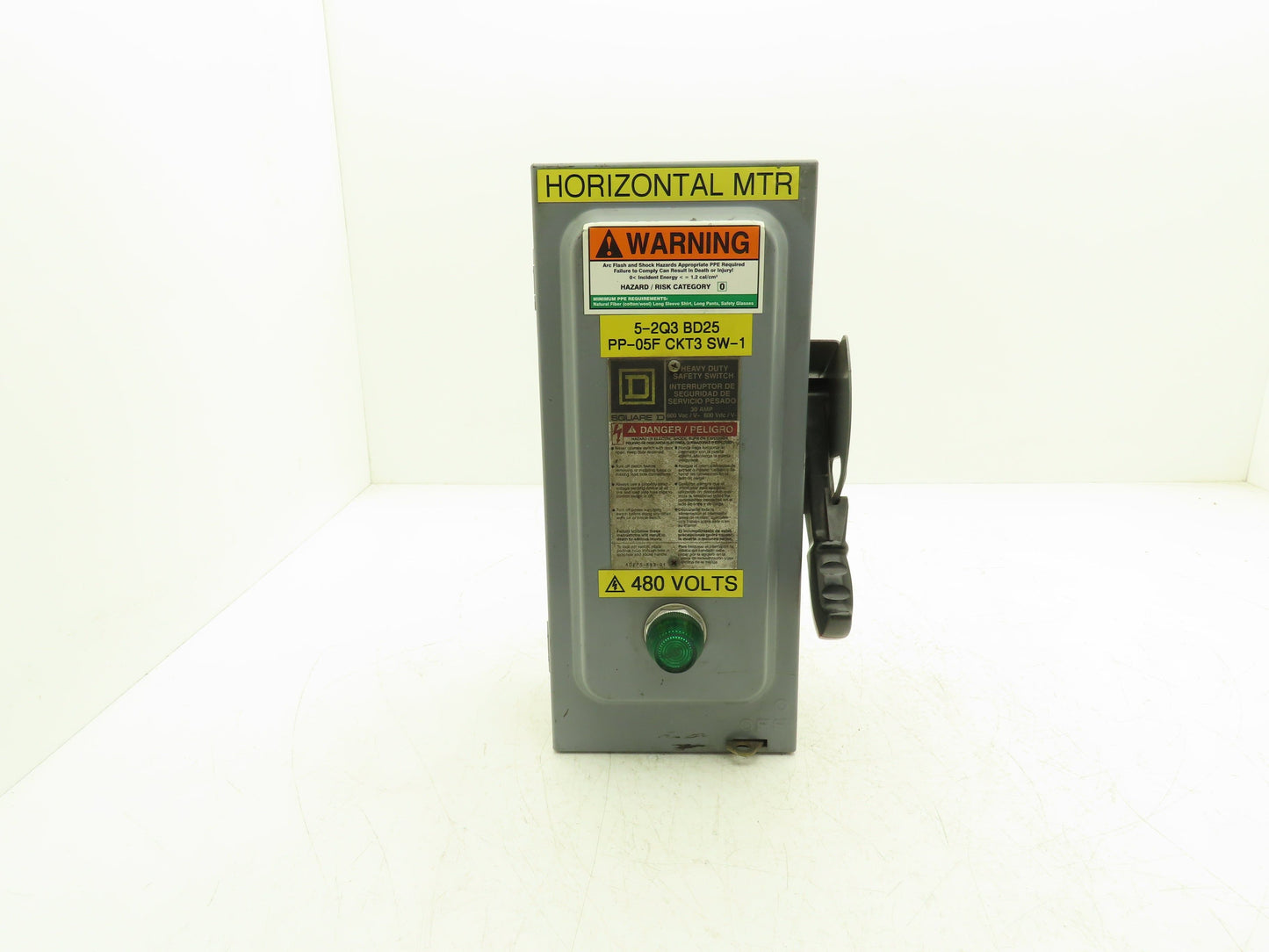 Square D HU361EI Safety Disconnect Snap Switch 30A 600V 3-Pole