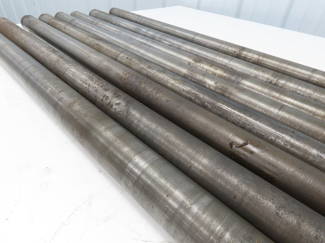 1.9" Conveyor Roller 39"BF Grooved O-Ring Galvanized Steel 7/16" Hex Lot of 8