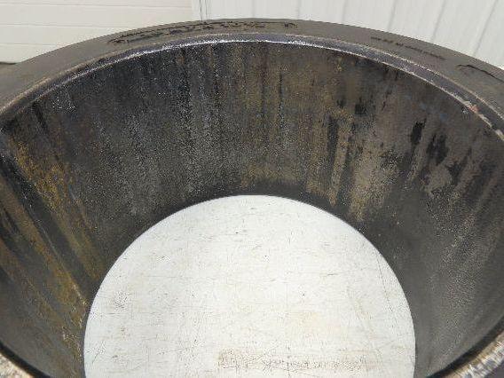 Total Source 16x7x10-1/2 Press-On Forklift Tire Solid Smooth Black