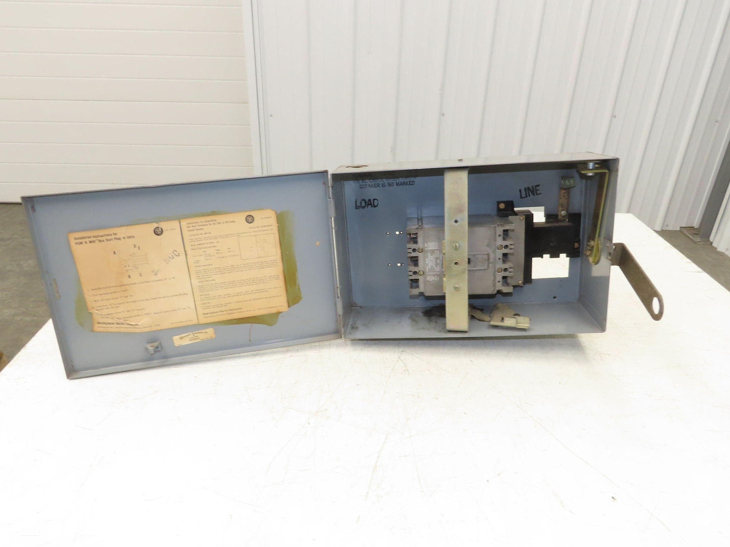 Westinghouse Busway Disconnect Switch Bus Plug 60A 600VAC 3PH 3W
