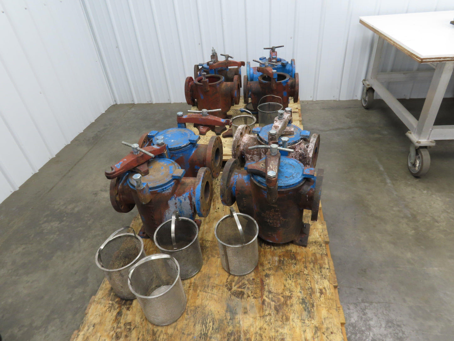 Hayward Model 72 Simplex 4" Inline Basket Strainer Cast Iron 200 PSI Flanged