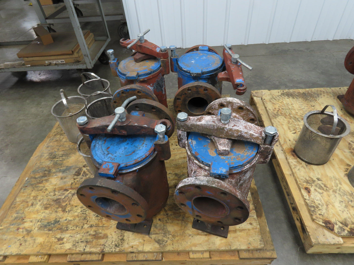 Hayward Model 72 Simplex 4" Inline Basket Strainer Cast Iron 200 PSI Flanged
