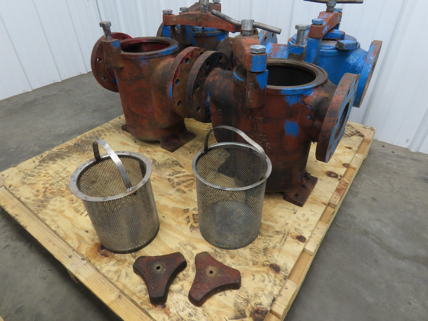 Hayward Model 72 Simplex 4" Inline Basket Strainer Cast Iron 200 PSI Flanged