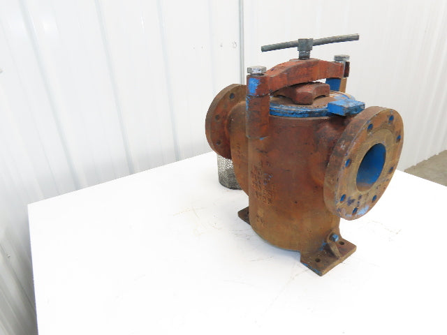 Hayward Model 72 Simplex 4" Inline Basket Strainer Cast Iron 200 PSI Flanged