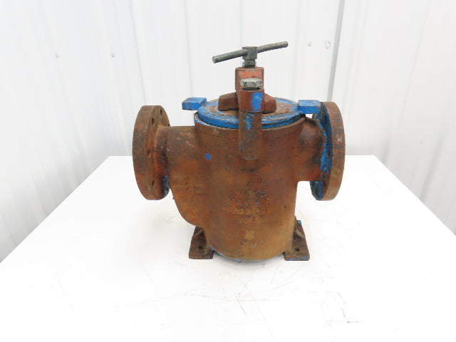 Hayward Model 72 Simplex 4" Inline Basket Strainer Cast Iron 200 PSI Flanged