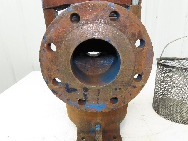 Hayward Model 72 Simplex 4" Inline Basket Strainer Cast Iron 200 PSI Flanged