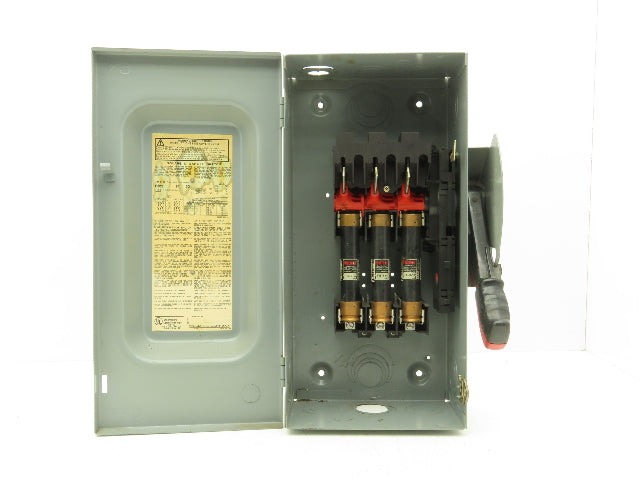 Square D H362 Heavy Duty Fused Safety Disconnect Switch 60A 600VAC Series F1