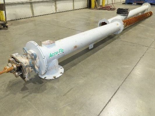 Dynamic Air Accu-Flo 495 7"x 16' Screw Feeder Bulk Conveyor Auger -No Drive-