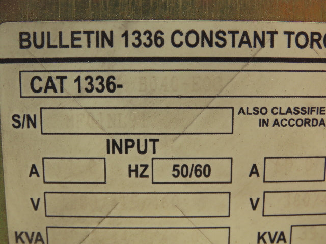 Allen Bradley 1336-B040-EOG VFD Display Circuit Boards 40Hp 460V 3Ph