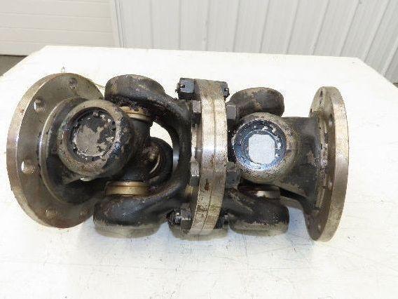 Double Universal U-Joint 180mm OD 70mm ID 155mm Bolt Circle 313mm L Greaseable